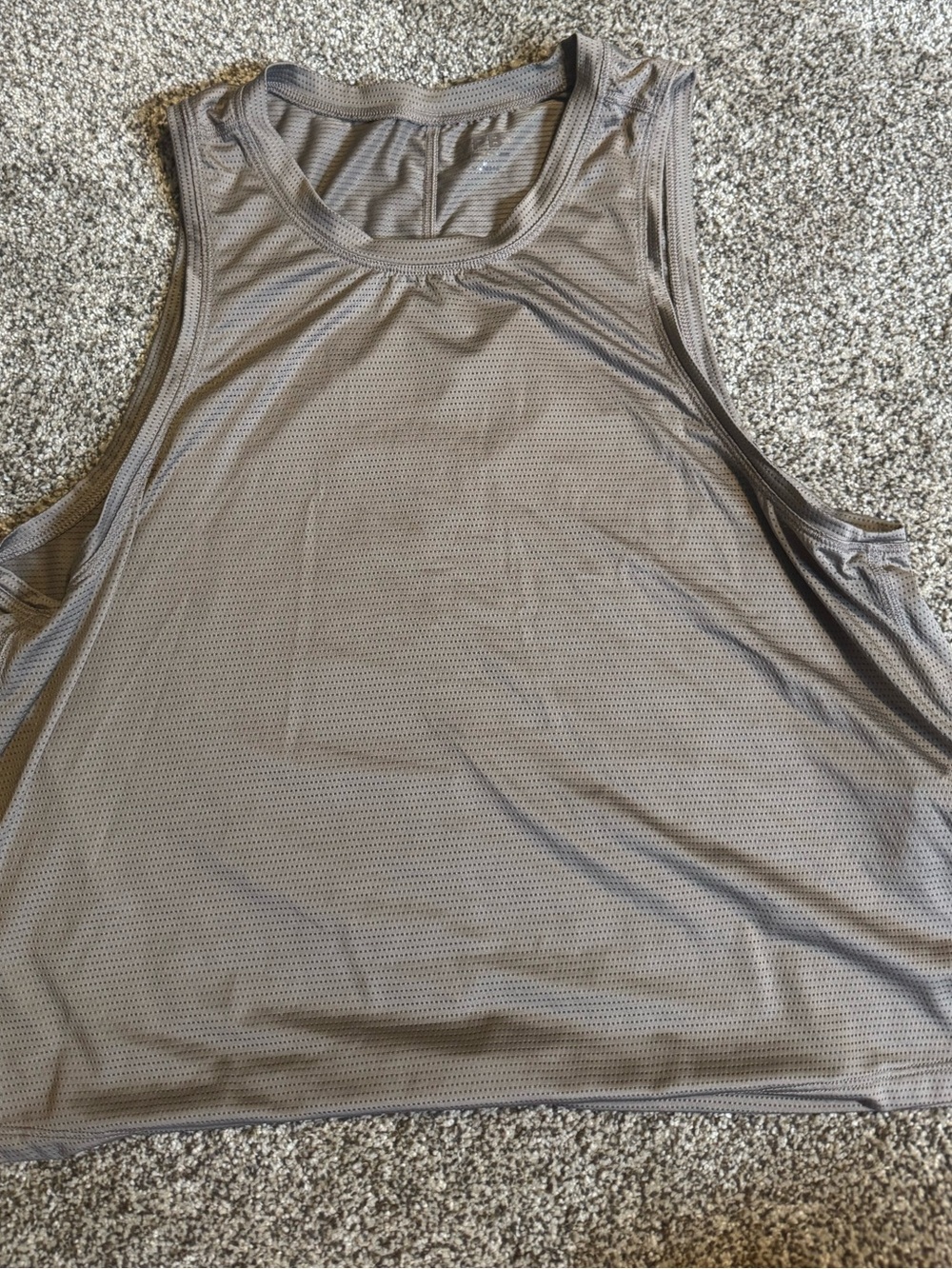 Abercrombie & Fitch Women’s Sleeveless Mesh Tank Top - taupe